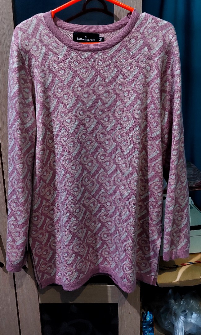 Bimu Knit Top - Pink – Buttonscarves