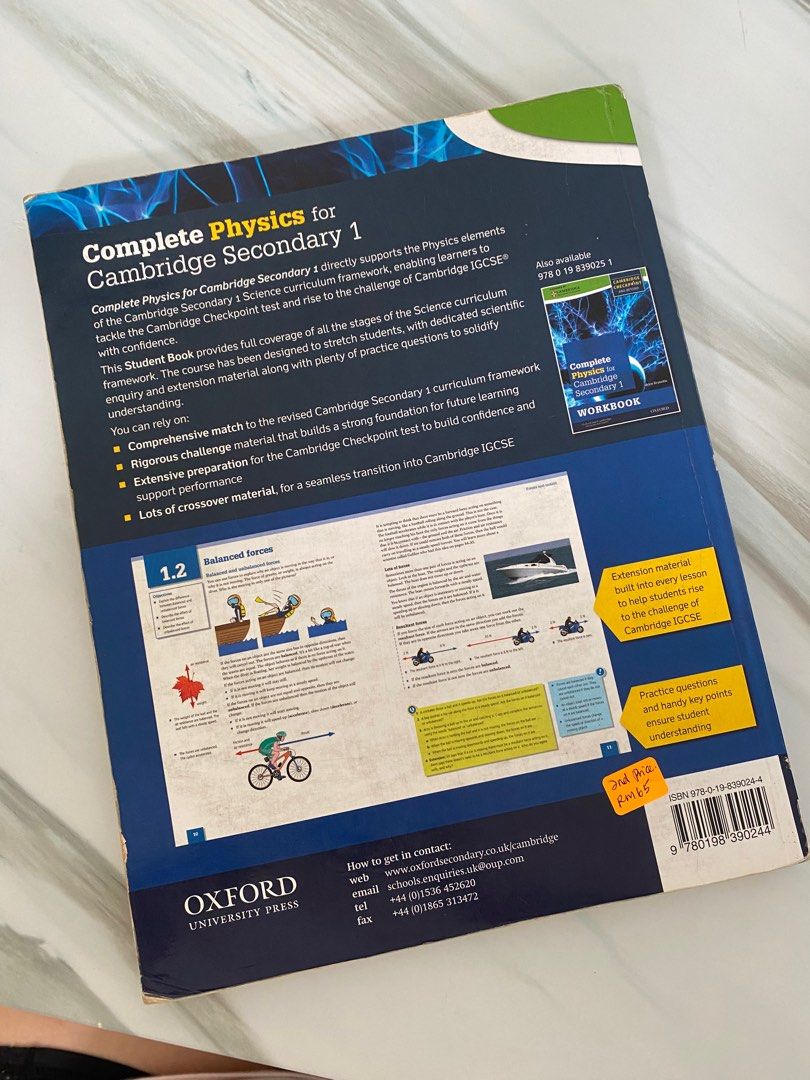 Cambridge Complete Physics for Cambridge Secondary 1, Hobbies & Toys ...