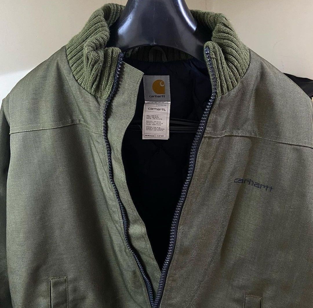 Carhartt CORDURA Padded Puffer Jacket, Men's Size Small Nylon black type Vintage Second Hand