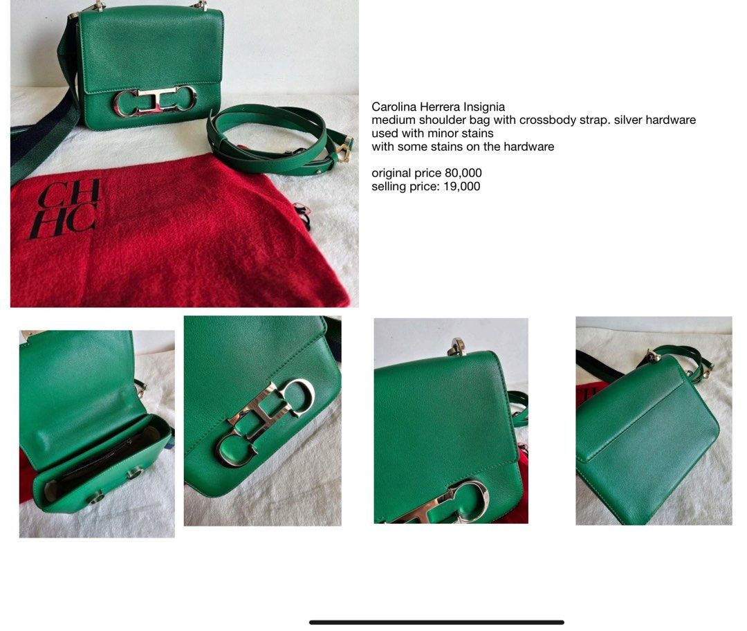 carolina herrera insignia bag, Luxury, Bags & Wallets on Carousell