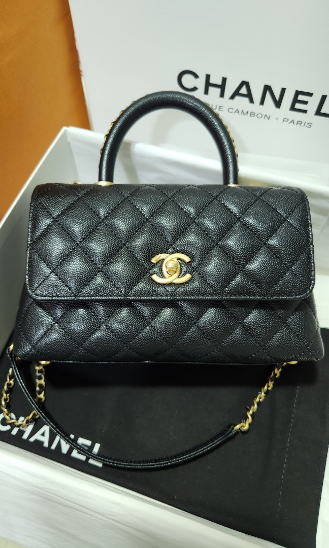 Chanel Coco Handle Small Caviar 23P, Luxury, Bags & Wallets on Carousell