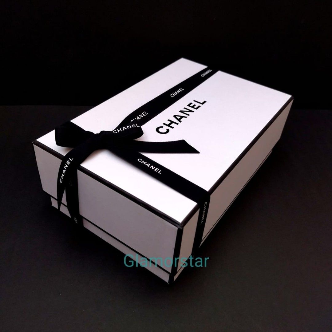 Chanel Gift Box and Ribbon  Gift box, Gifts, White gifts