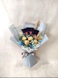 Mini Chocolate Bouquet for Teachers Day 🌷 #minichocolatebouquet