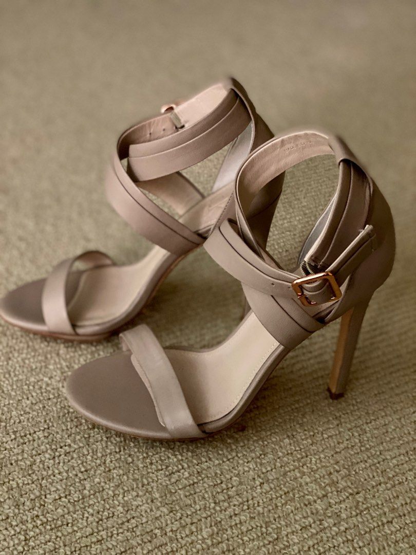 CK Calvin Klein 12cm 4.5ins Ankle Strap Heels in Size 36 Paid A