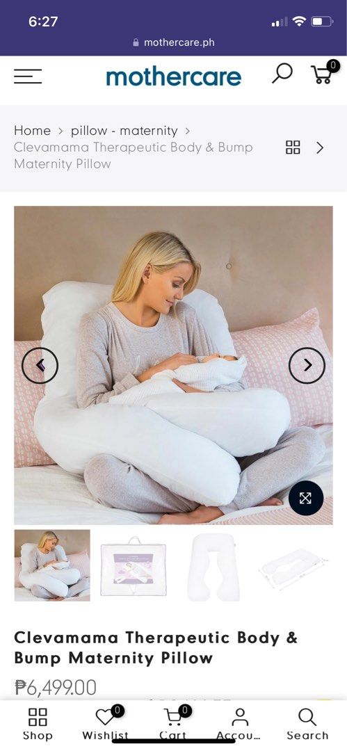 Clevamama Maternity Pillow-Almost New (Category: Maternity Care) located in Makati City. Submitted by iamronapamplona (Listing ID 1232414942, Image 3). Description: Used for 2 months, with extreme care. Good as new, actually. Comes complete with bag etc..