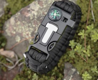 CLEVER Polyester Emergency Gear plastic buckle Camping Hiking Paracord Bracelet Survival Gear 