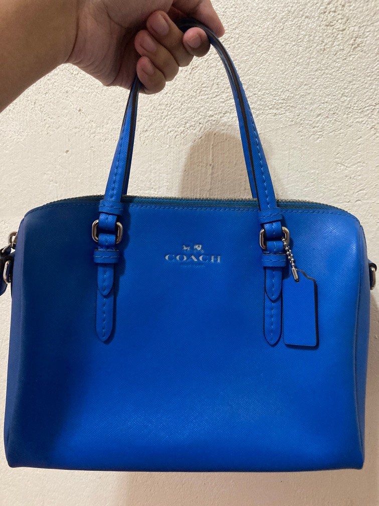 Coach clearance blue satchel
