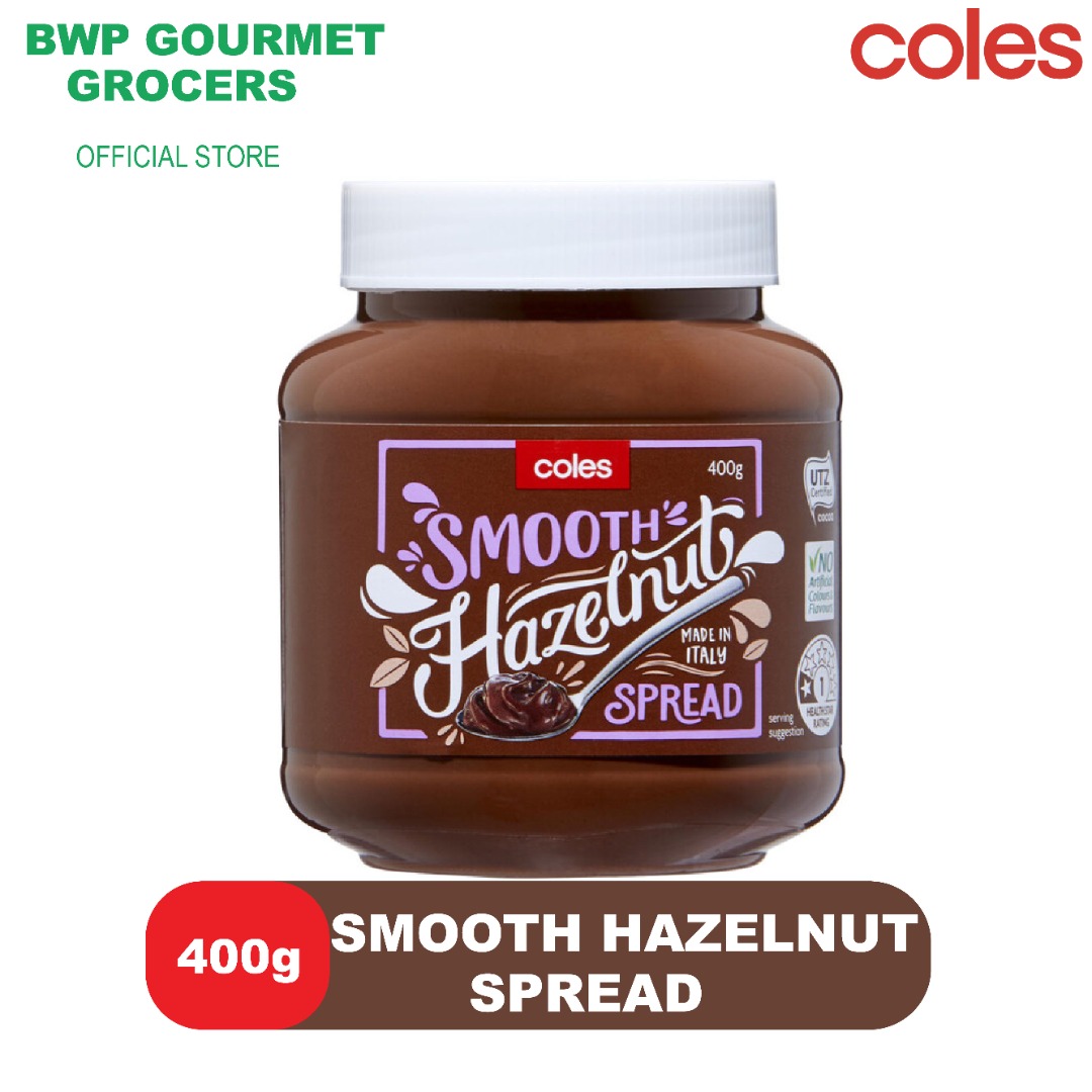 Coles Hazelnut Smooth Spread (400g) on Carousell