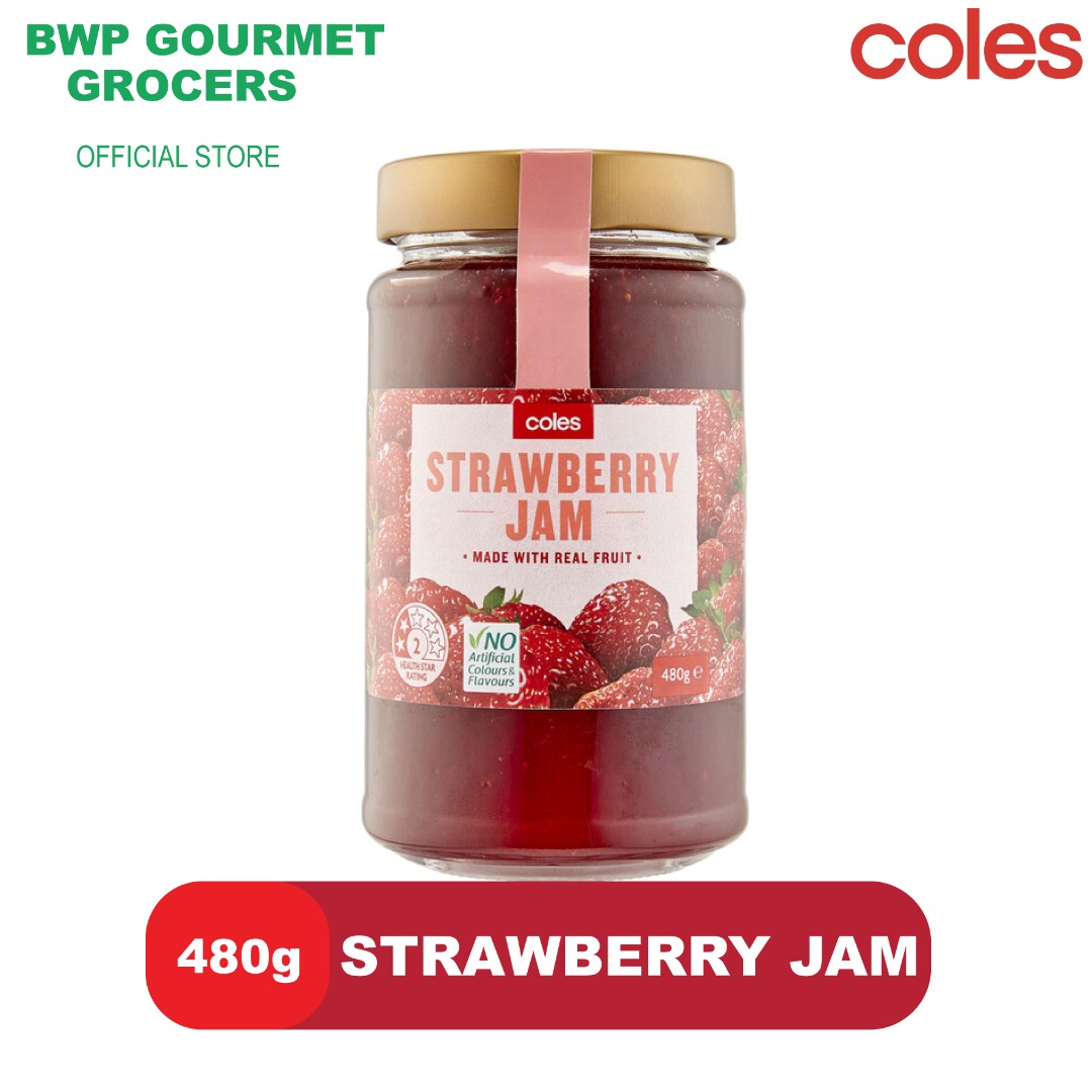 Coles Jam Strawberry (480g), Food & Drinks, Fresh Produce on Carousell