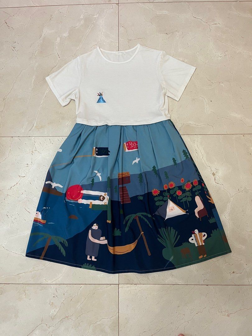 Colourful t hotsell shirt dress