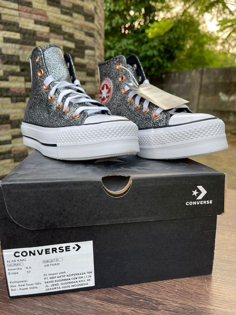 Converse glitter platform new arrivals