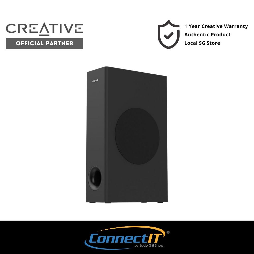 Creative Stage V2 2.1 Soundbar and Subwoofer with Clear Dialog and