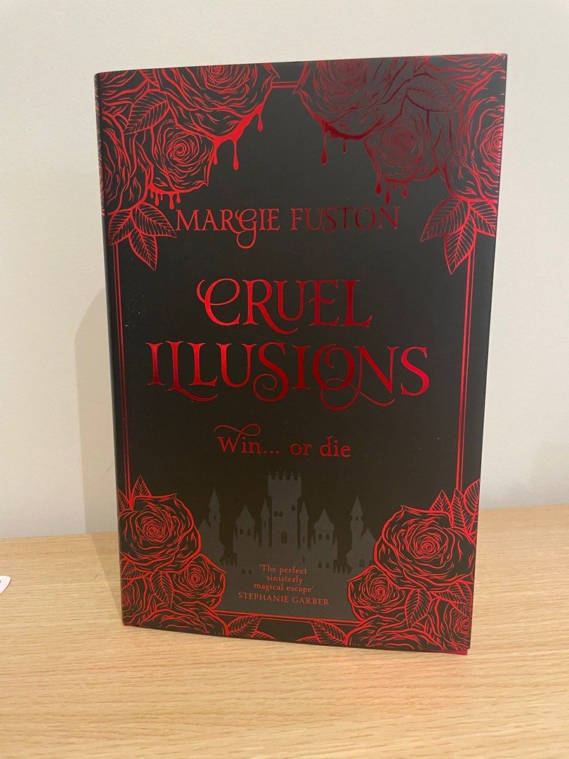 Cruel Illusions FairyLoot Edition (Category: Storybooks) located in Quezon City. Submitted by nik.knacks (Listing ID 1232491814, Image 2). Description: Selling my FairyLoot edition of Cruel Illusions by Margie Fuston. This was the FairyLoot December 2022 YA book pick. The book comes with an fully exclusive redesigned cover, digitally sprayed edges on all three sides, artwork on the endpapers, and a signature from the author. Author letter will be