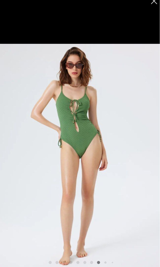 Cut out tie swimsuit Women s Fashion Swimwear Bikinis