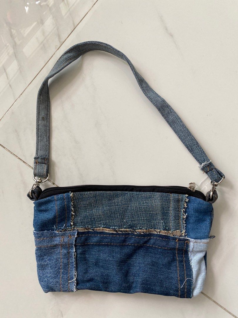 Patchwork denim LV bag  Denim handbags, Bags, Upcycle jeans