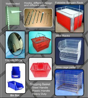 Department Store Mall Supermarket Hook Hooks Convex Mirror Mirrors Wire Cage Pallet Pallets
