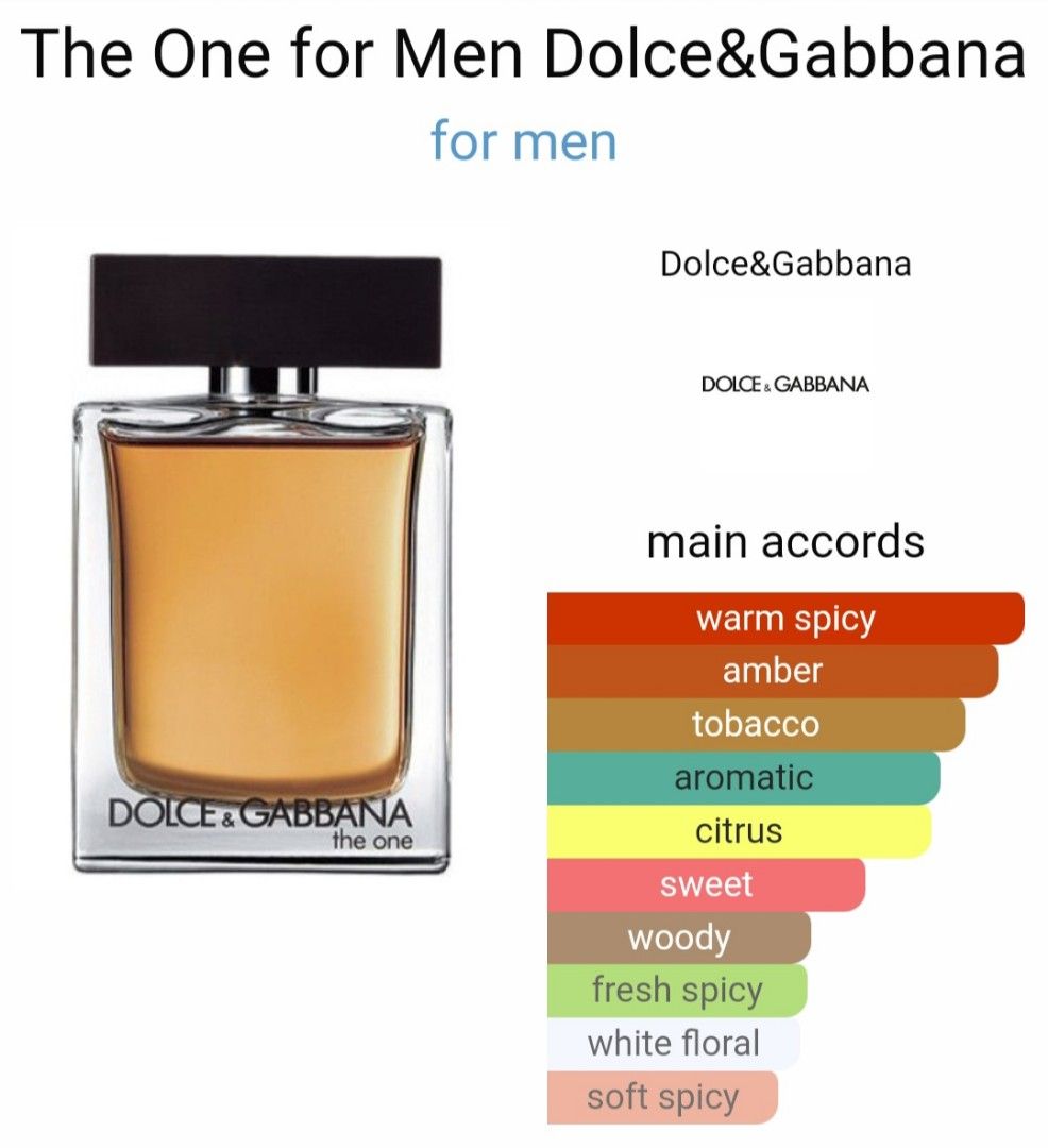 D G The One for Men Beauty Personal Care Fragrance