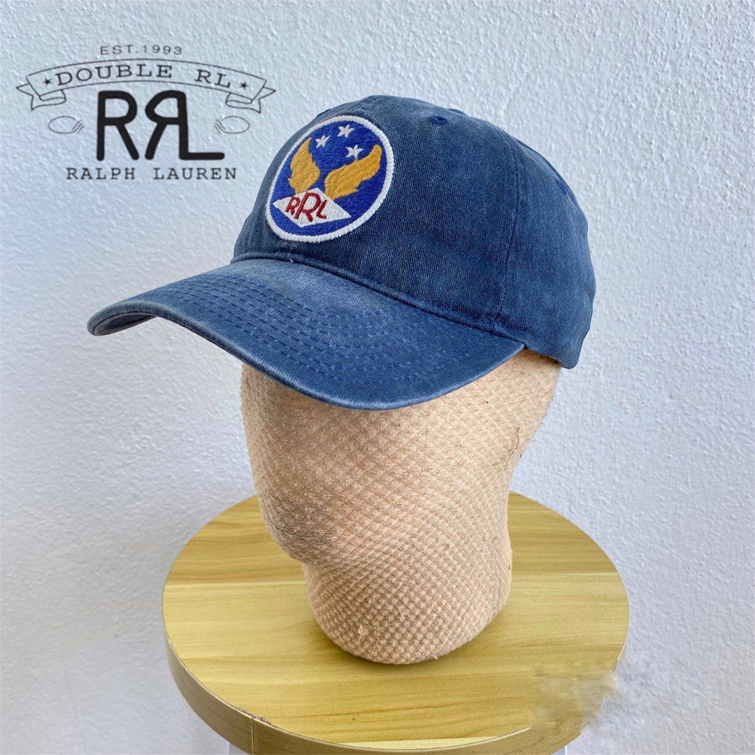 Double RRL Washed Light Blue Cap