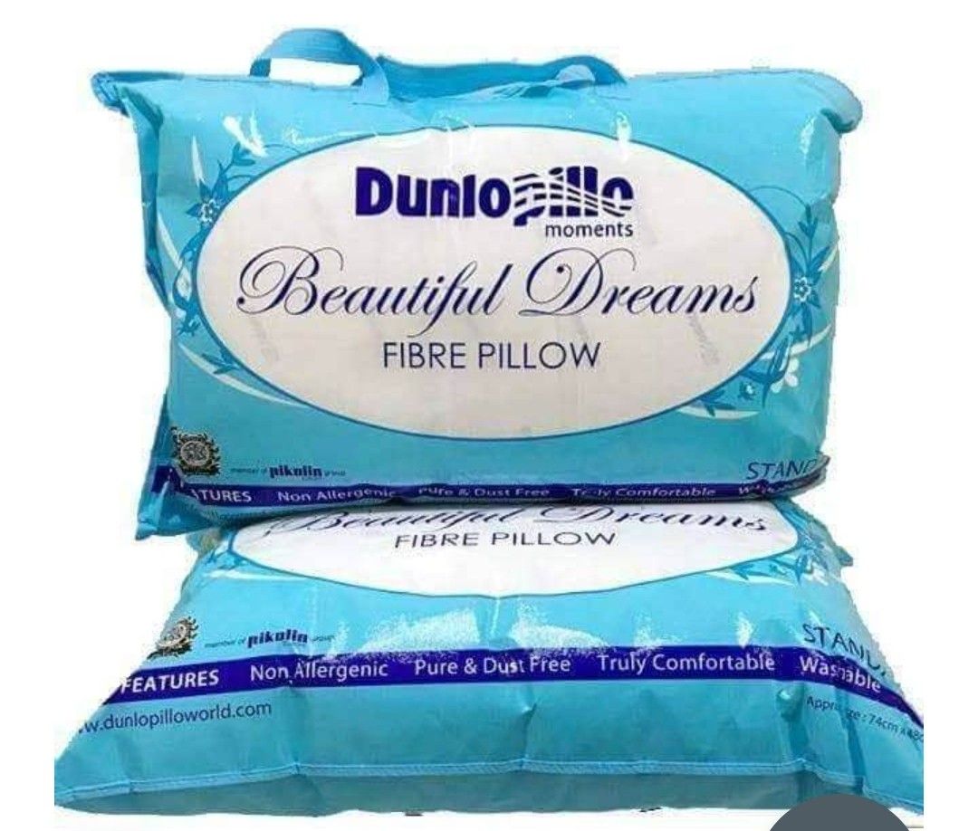 Dunlopillow Fibre Pillow BN, Furniture & Home Living, Bedding & Towels