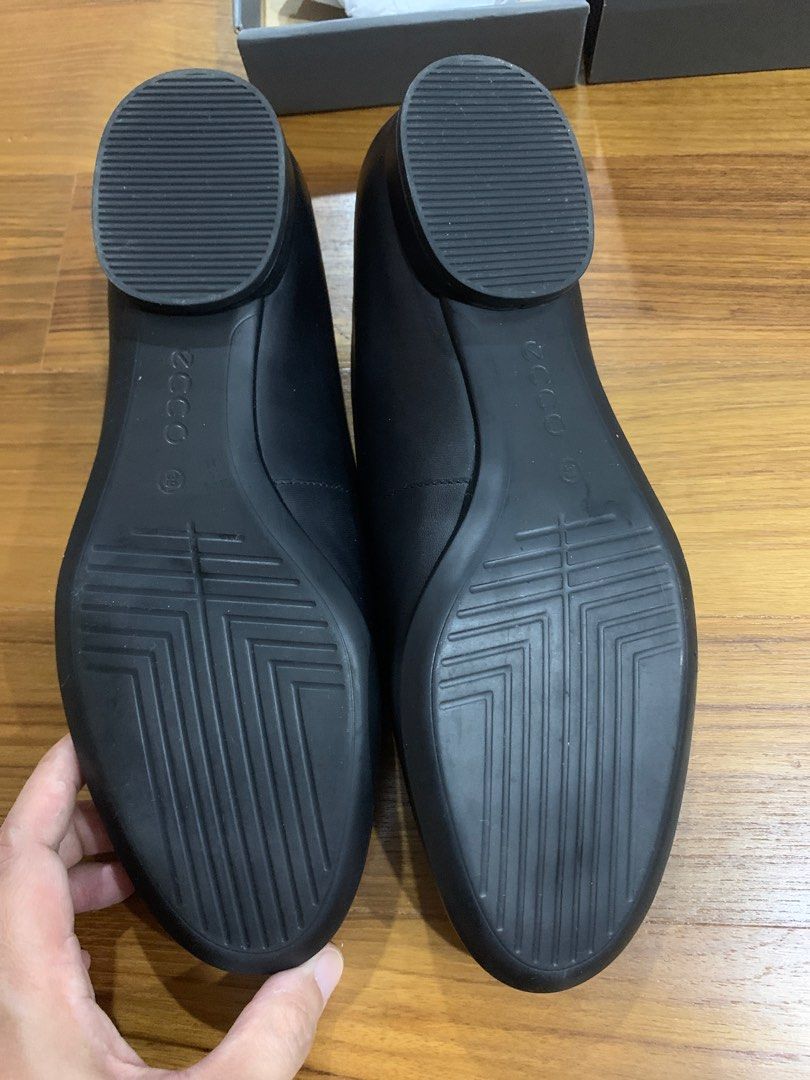Ecco Annie flats black leather size 39 officewear