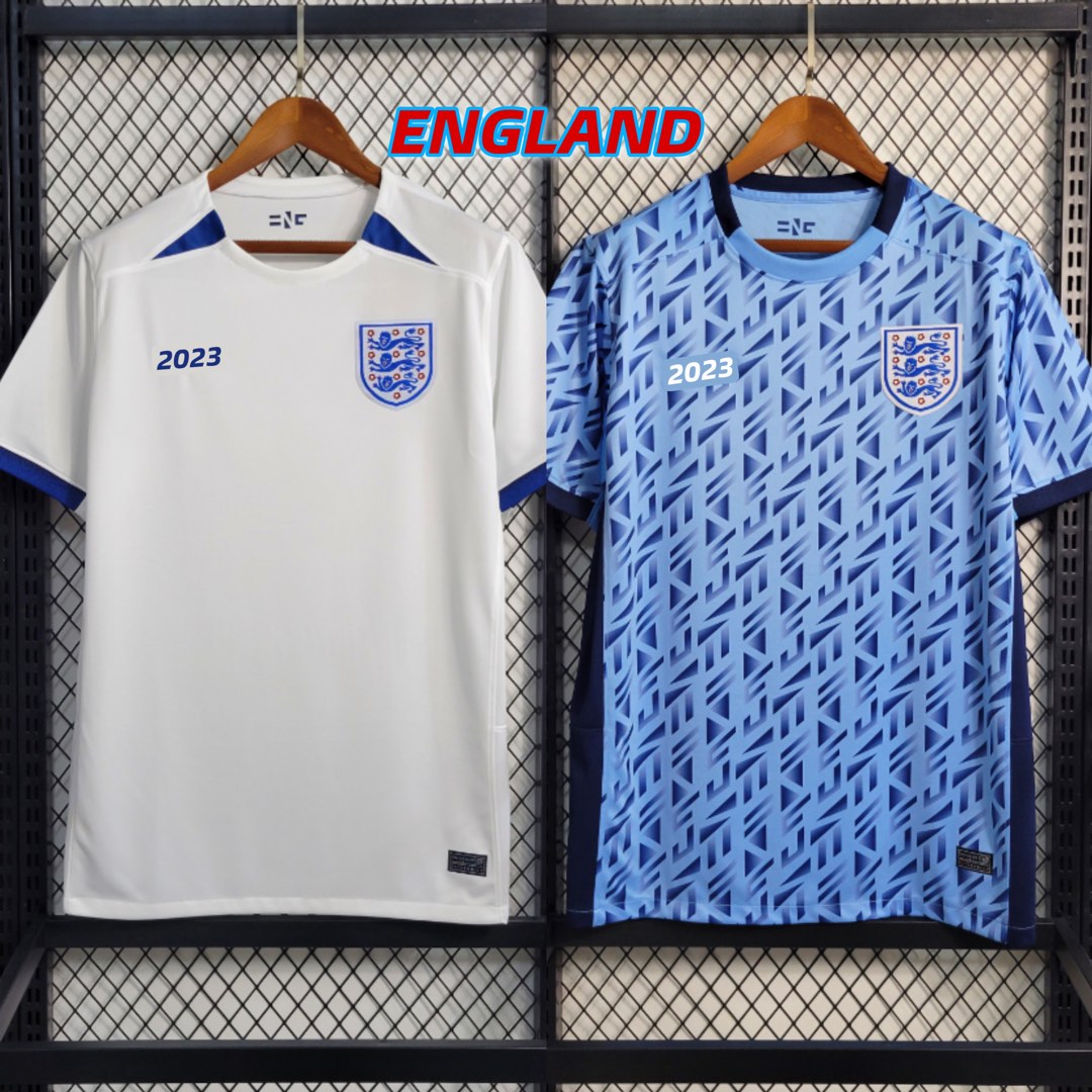 England Jersey 2023 Home Away Football Jersey, Men's Fashion, Tops