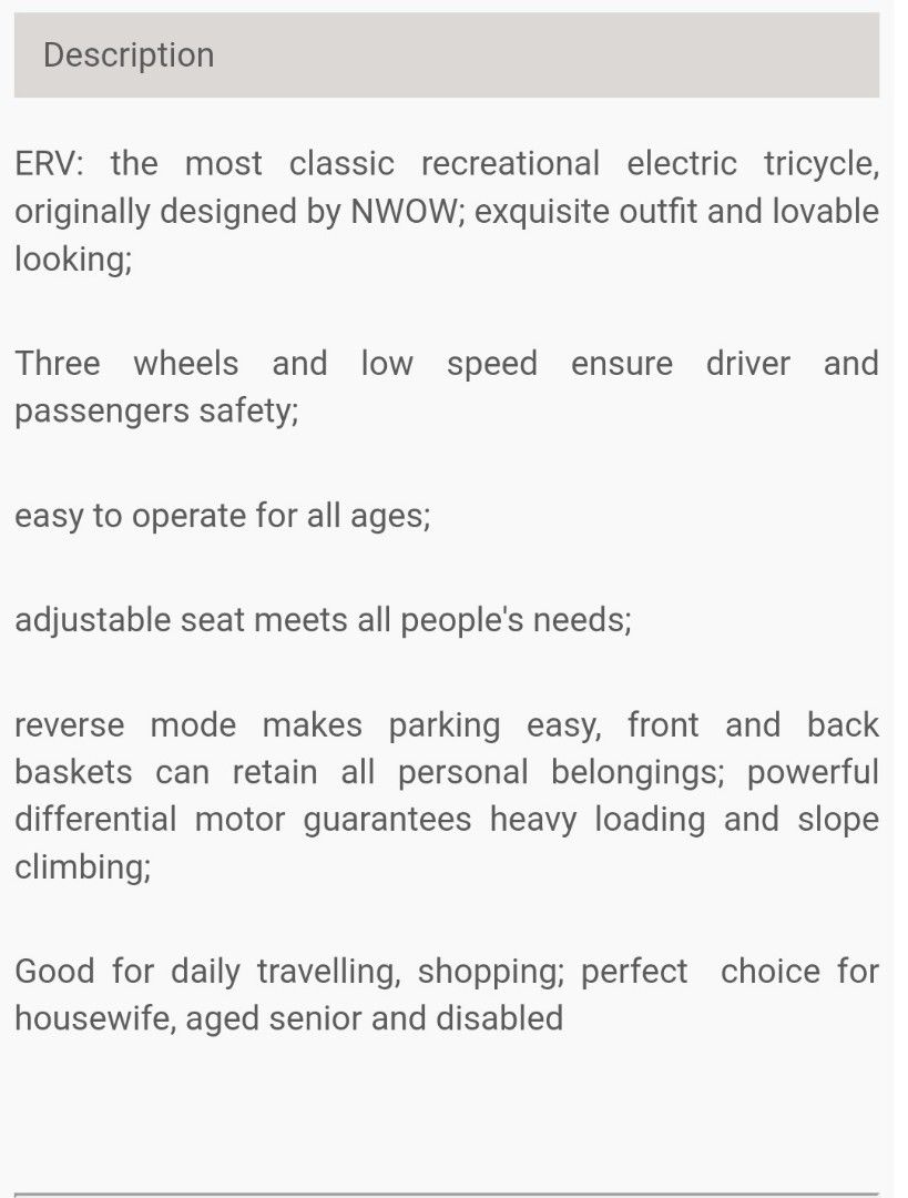 erv ebike price