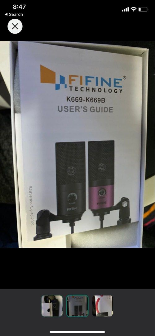 fifine k669b, Audio, Microphones on Carousell