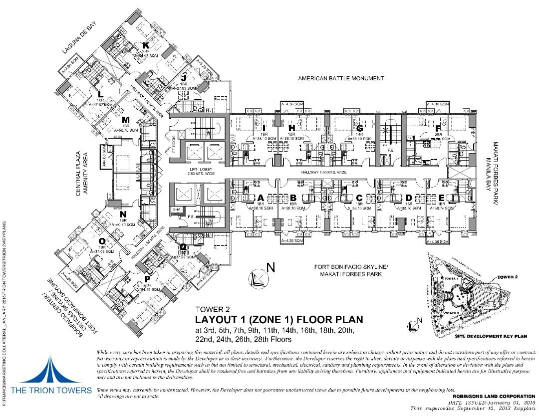 FOR SALE 1 Bedroom Condo in BGC Bonifacio Global City The Trion Towers