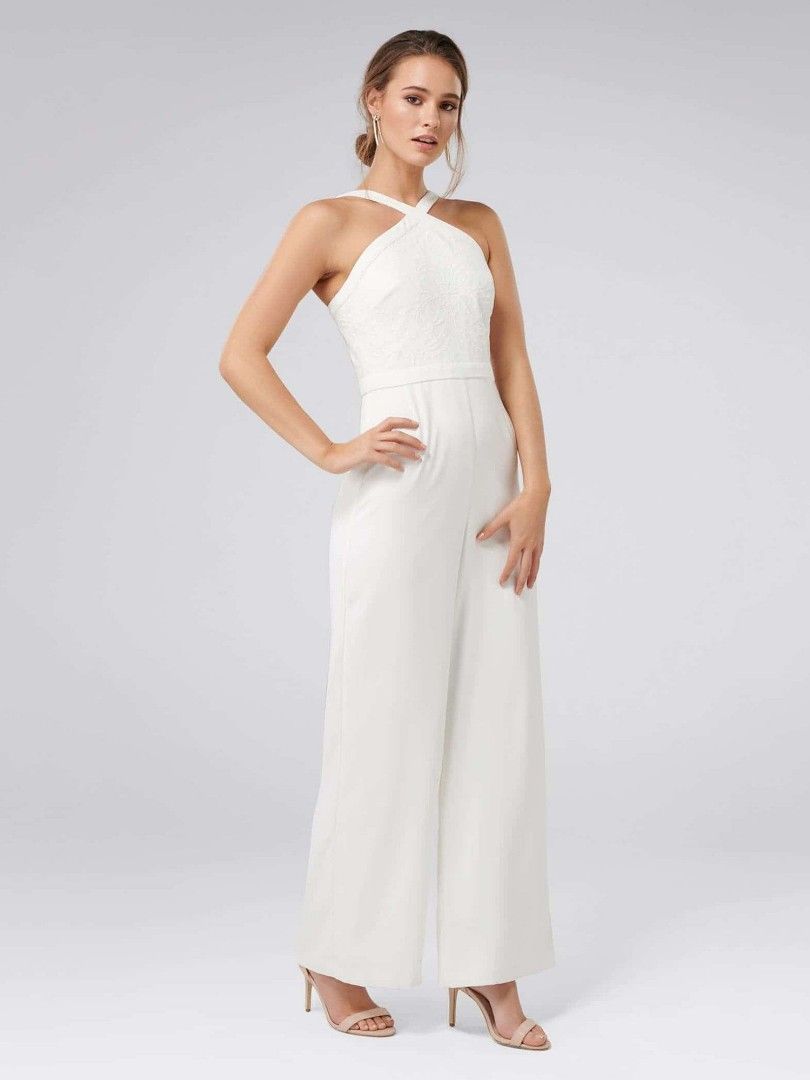White jumpsuit forever new hot sale