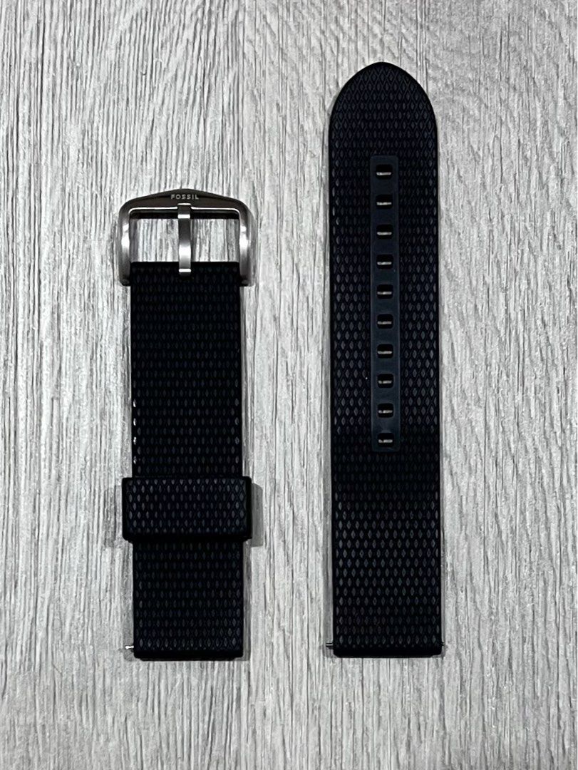 Fossil silicone online strap 22mm