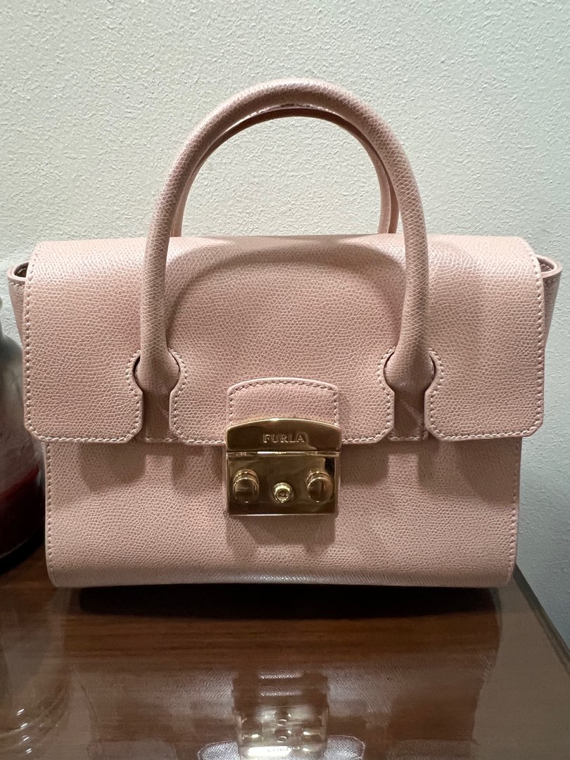 Furla Metropolis Satchel Small Moonstone, Women's Fashion, Bags