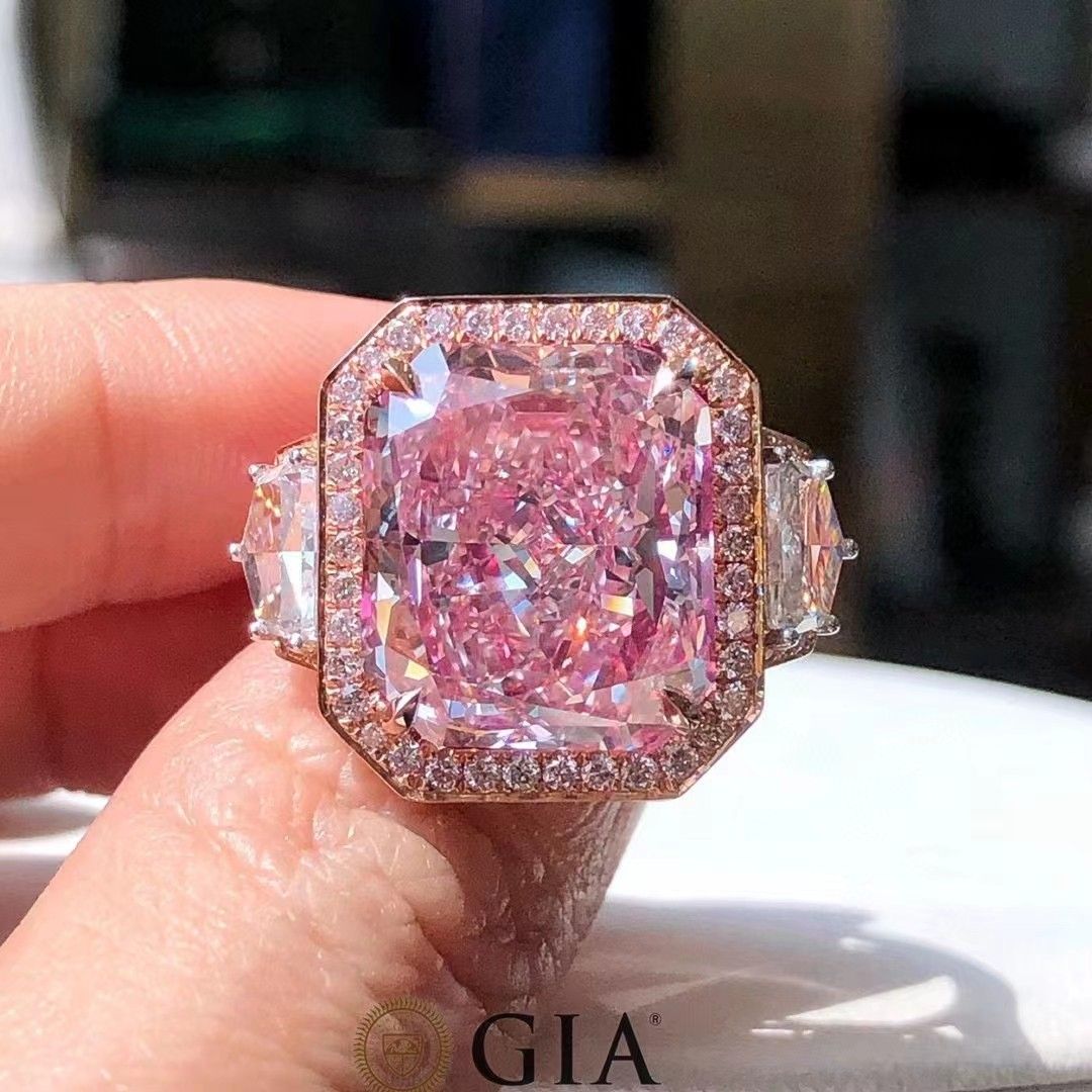 Buy pink diamond clearance ring