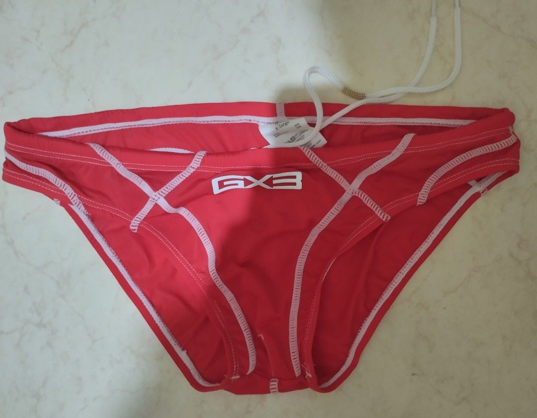 GX3 sheer collar bikini men swimwear, Men's Fashion, Bottoms, Swim ...