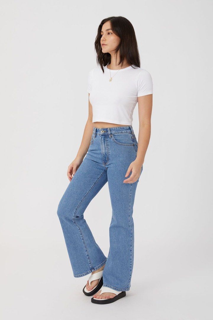 Cotton on flare jeans shop