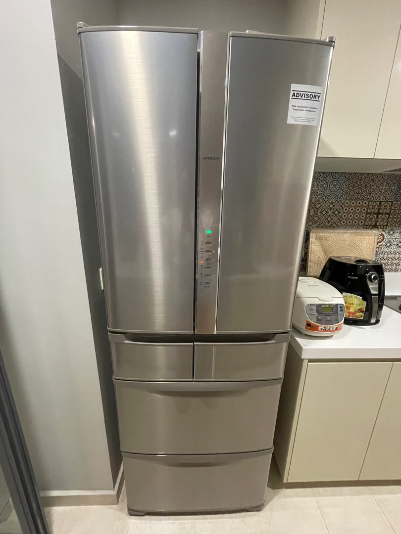 Hitachi double door fridge (RSF45GS), TV & Home Appliances, Kitchen