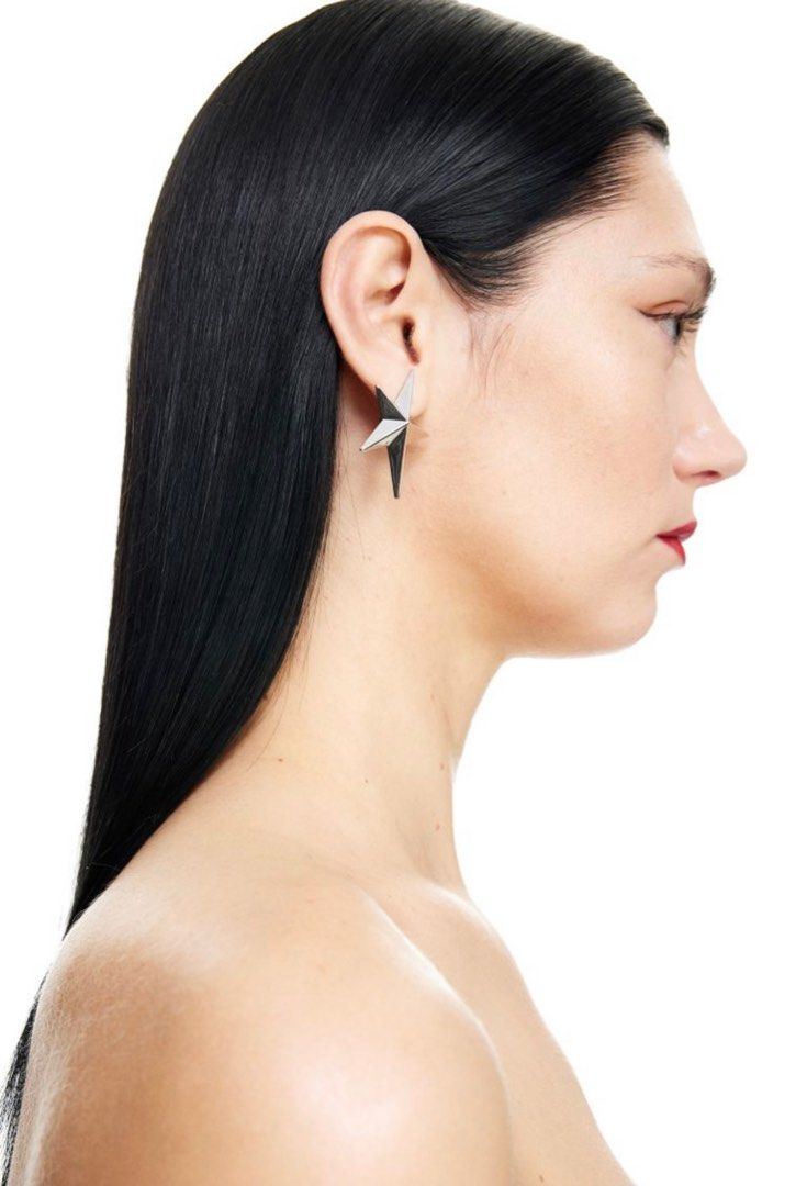 H M Mugler Star shaped Clip Earrings Women s Fashion Jewelry