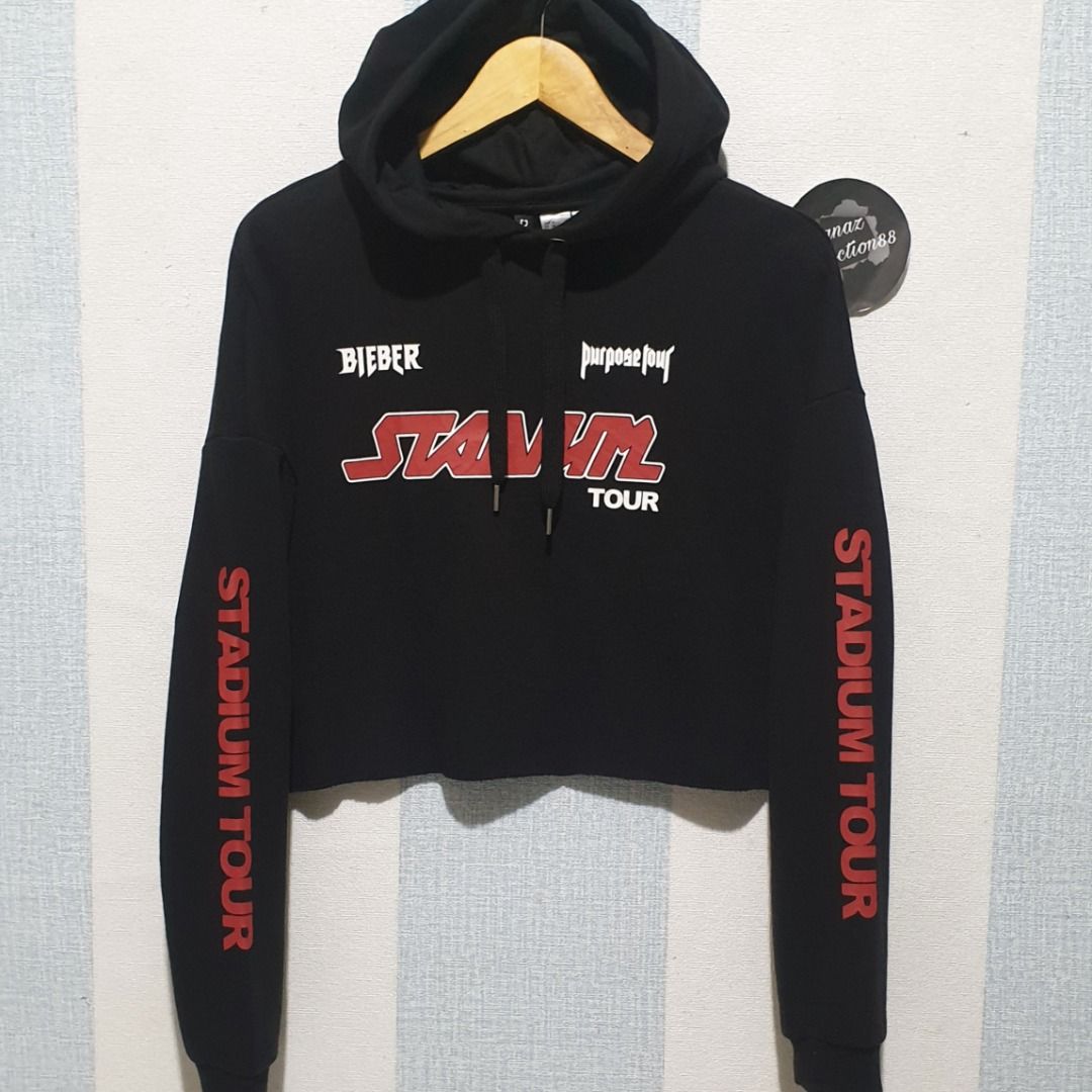 Justin bieber online crop top hoodie