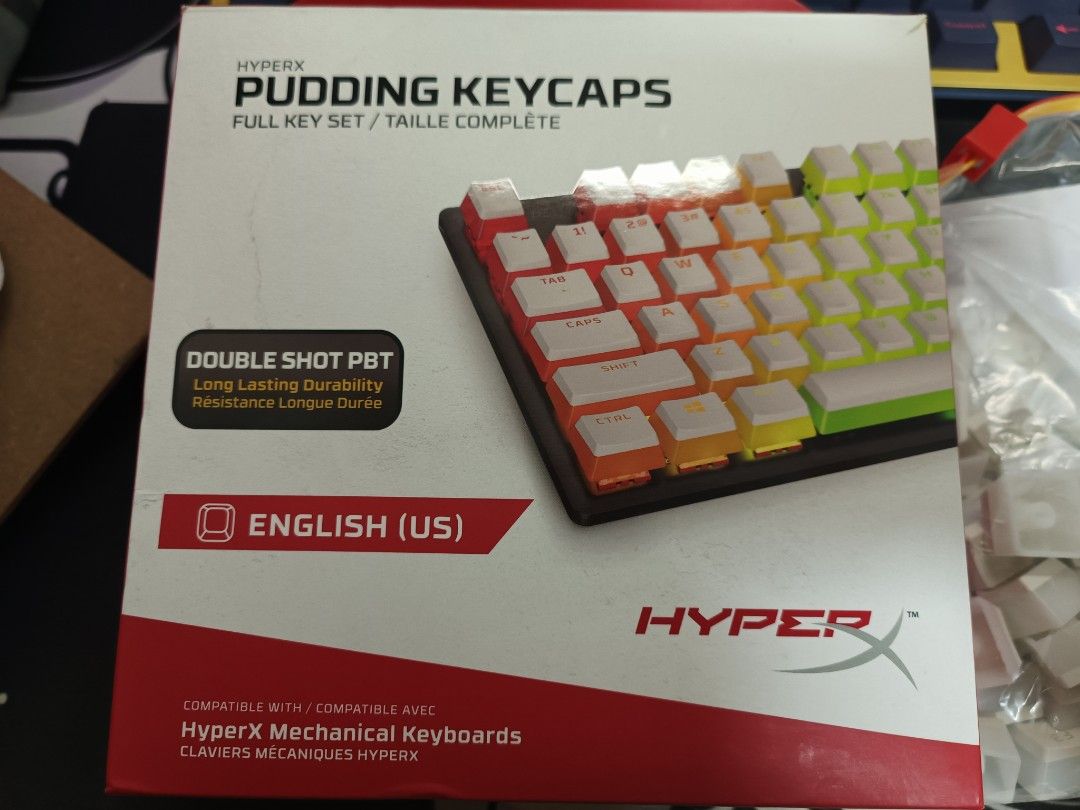 HyperX Pudding Keycaps White, Computers & Tech, Parts & Accessories