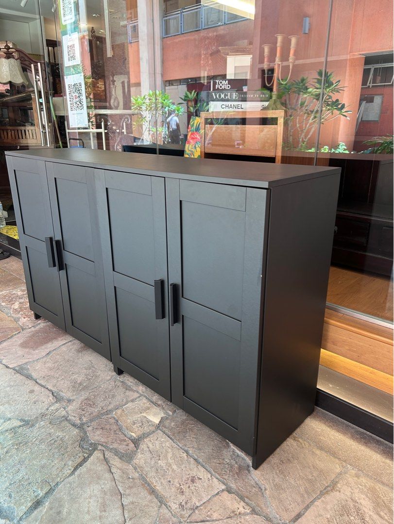Brimnes cabinet shop with doors black