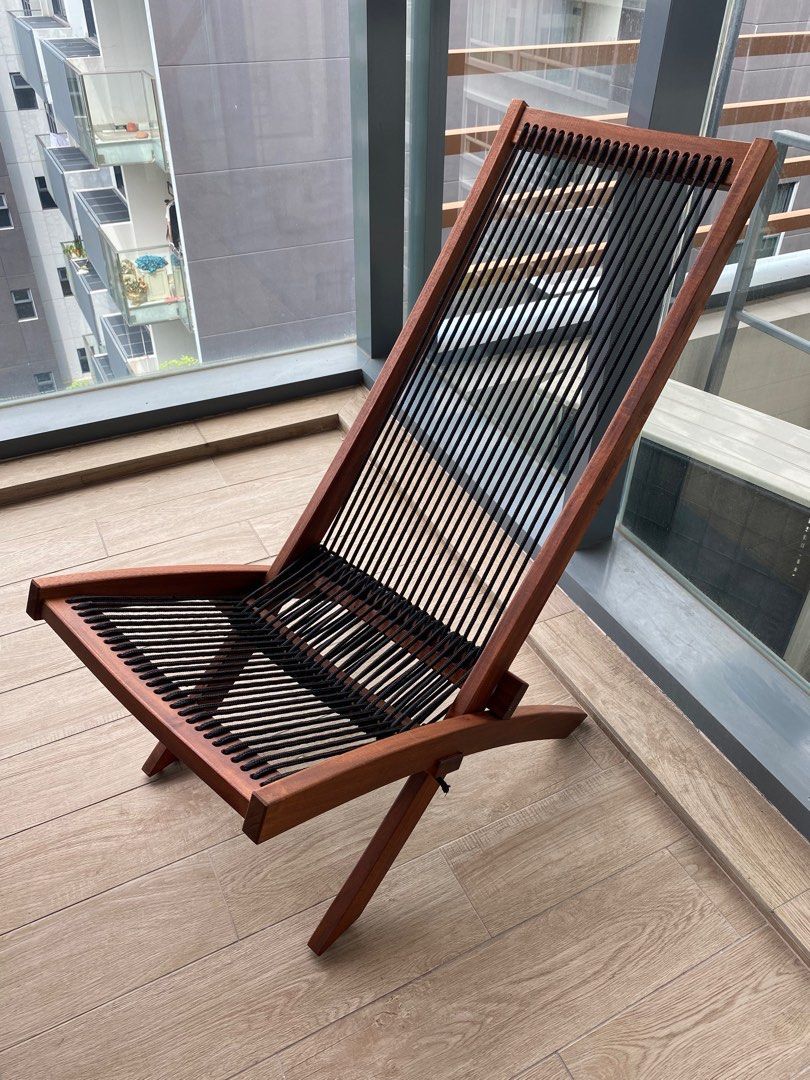 IKEA BROMMO Foldable Lounge Chair Balcony Chair Reclining Chair Lounger