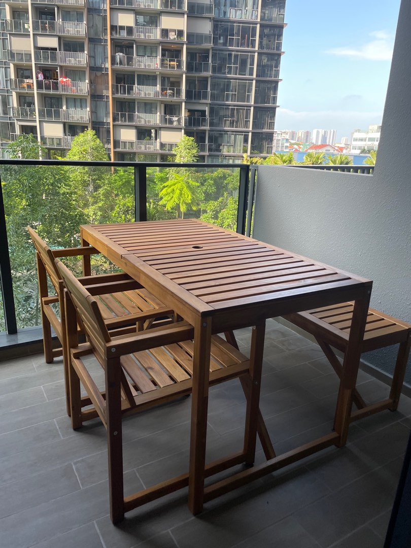 IKEA Nammaro Outdoor Set, Furniture & Home Living, Outdoor Furniture on