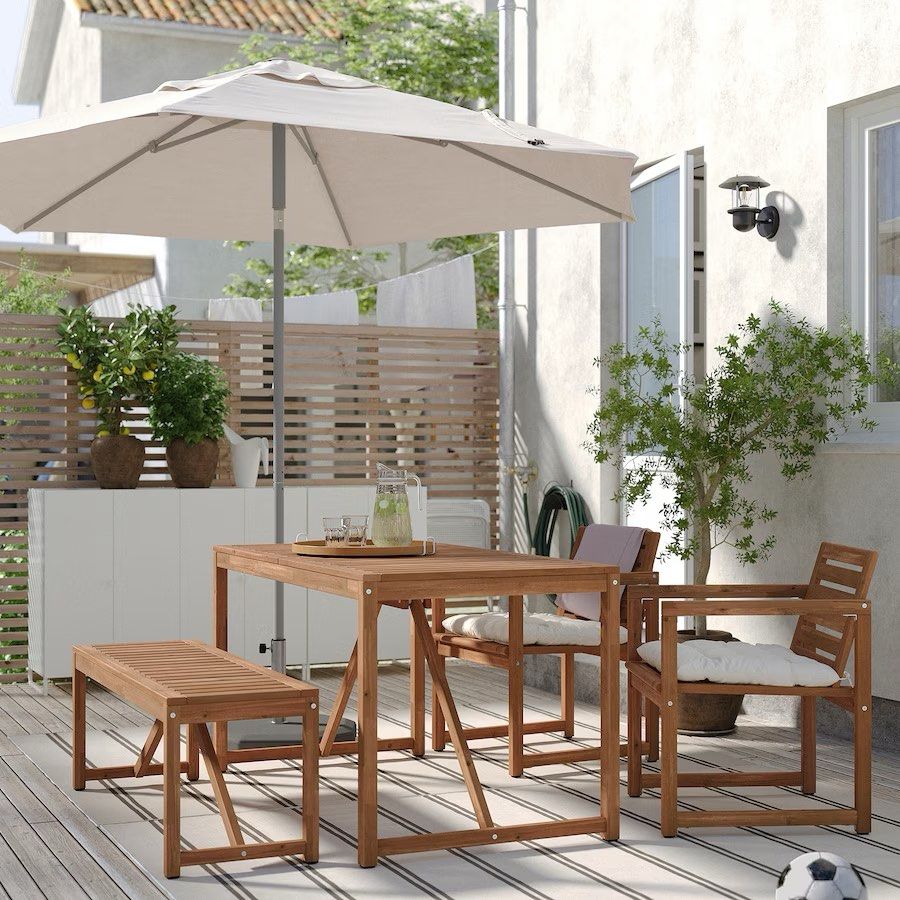 IKEA Nammaro Outdoor Set, Furniture & Home Living, Outdoor Furniture on