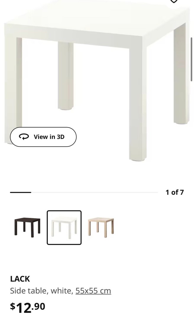 IKEA small table, Furniture & Home Living, Furniture, Tables & Sets on