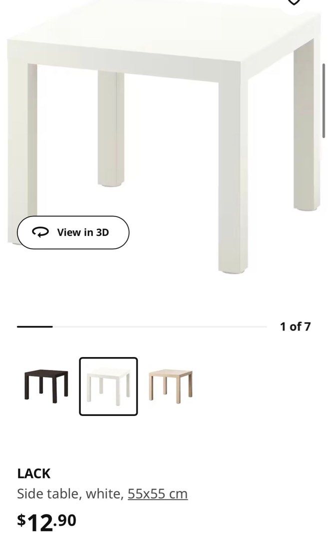 IKEA small table, Furniture & Home Living, Furniture, Tables & Sets on