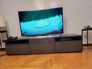 Ikea TV console with push drawers