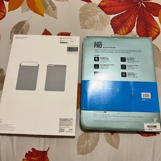 leather sleeve for ipad 12.9 inched with temper glass