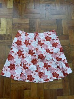 Island girl floral mini skirt