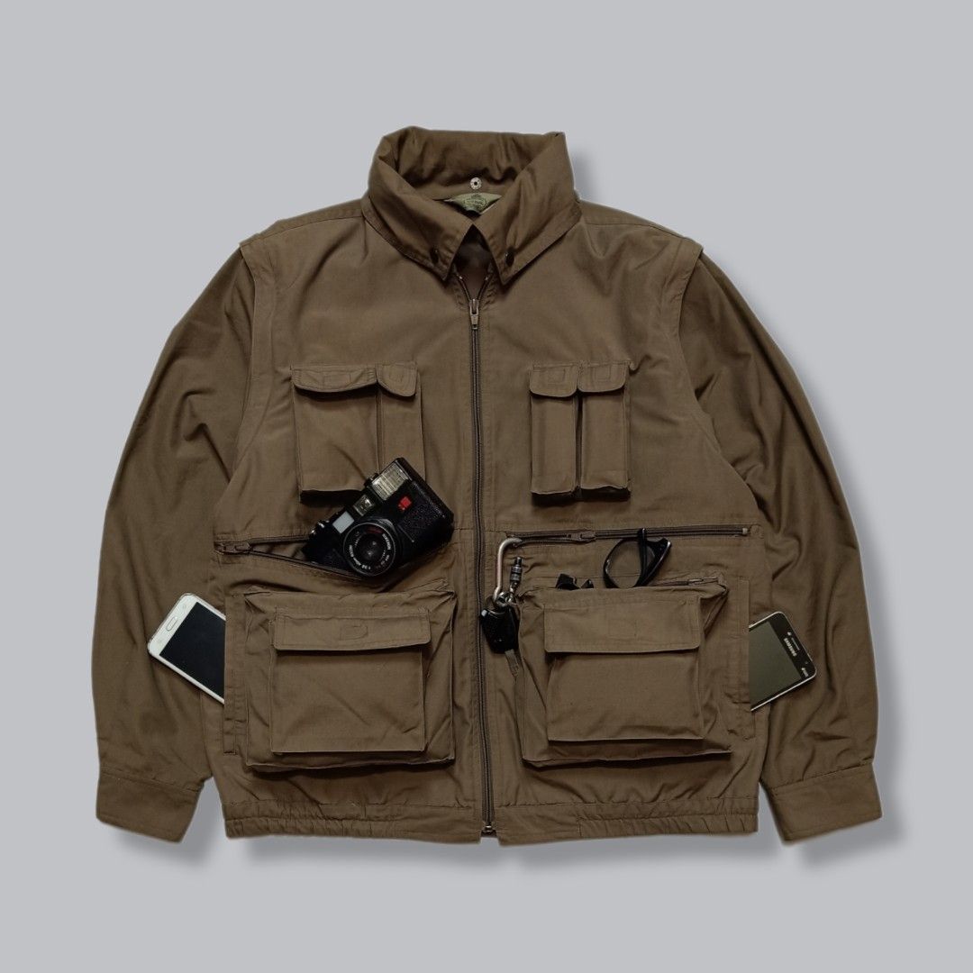 📦SOLD OUT 📦 Jacket Multipocket Fishing Jacket Outdoor jaket Gorpcore  jaket Jaket vintage Tactical jacket utility jacket