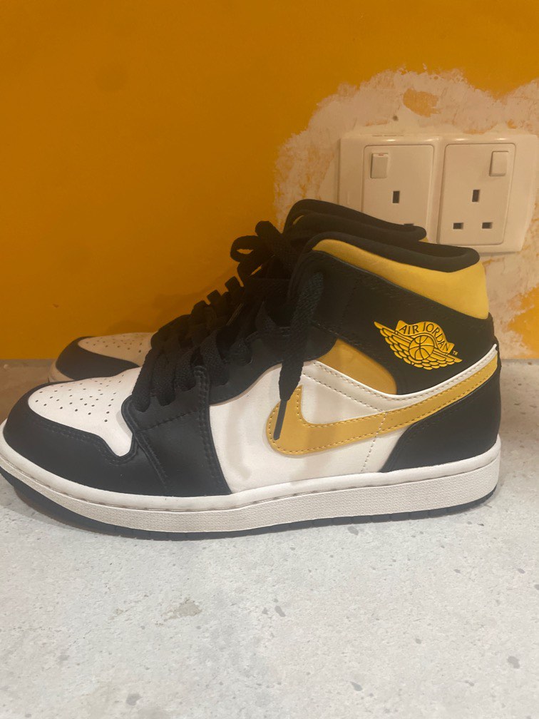 jordan 1 mid pollen mens