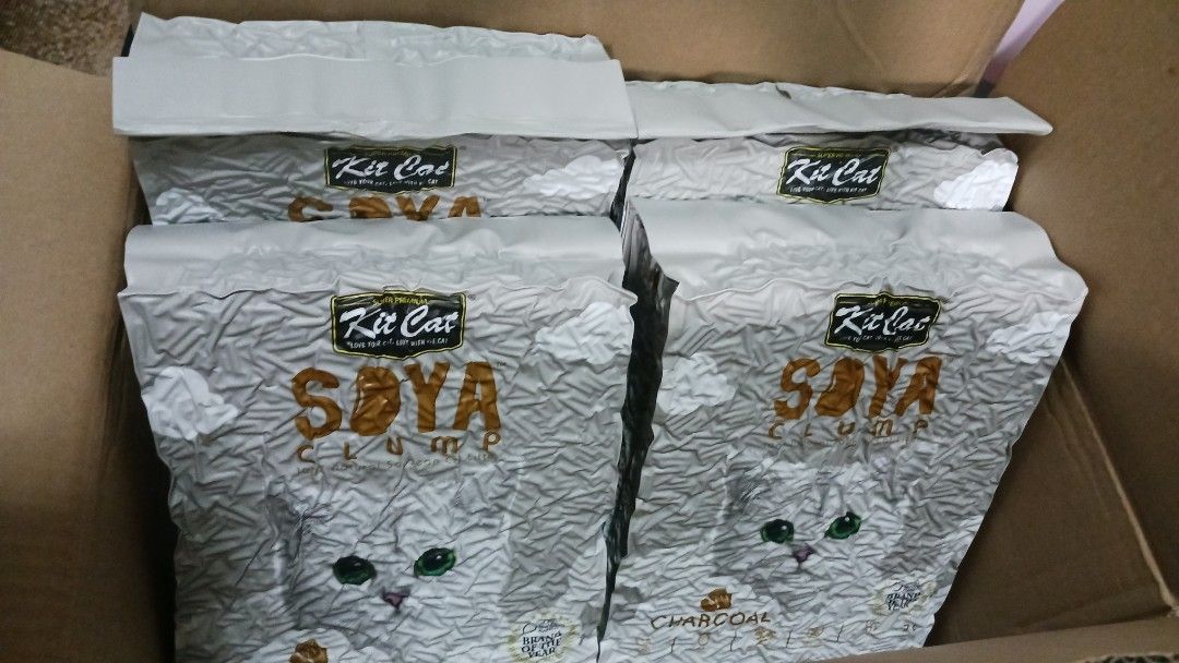 Kitcat Soya Clump Tofu Litter 7L Charcoal, Pet Supplies, Health
